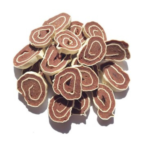 Ласощі для собак ТМ Lucky Star роли з м'ясом качки та тріски, 4-5см, 500г