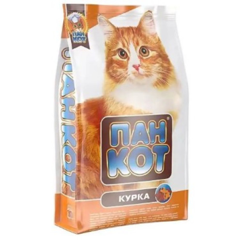 Сухой корм для кошек Пан Кот курица, 400 г