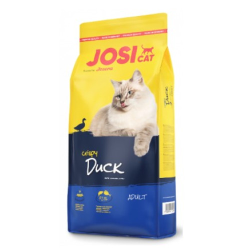 Сухой корм Josi Cat Crispy Duck для взрослых кошек с уткой, 650 г