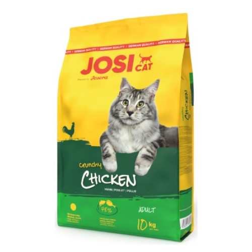 Сухой корм JosiCat Crunchy Chicken для взрослых кошек с мясом домашней птицы, 10 кг