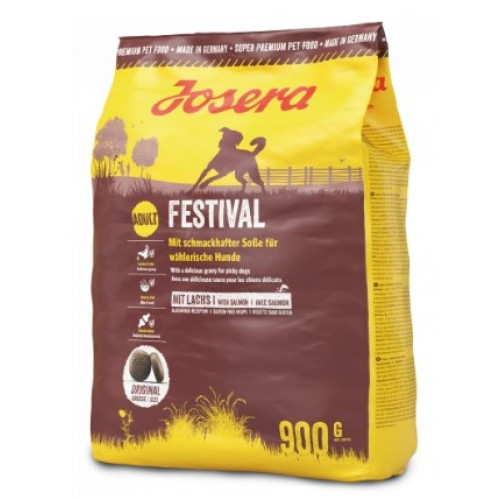 Сухий корм Josera Festival для дорослих вибагливих собак з лососем, 900 г