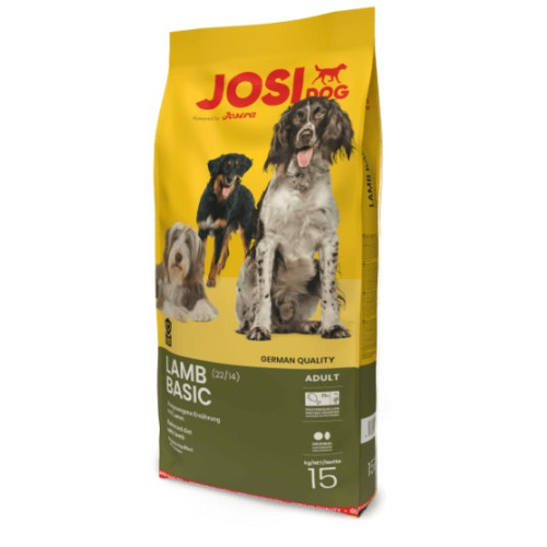 Сухой корм JosiDog Lamb Basic для взрослых собак с ягненком, 15 кг