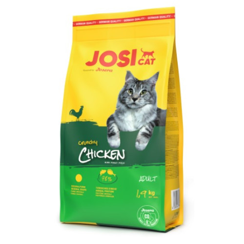 Сухий корм JosiCat Crunchy Chicken для дорослих котів з м' ясом домашньої птиці, 1,9 кг