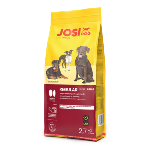 Сухой корм JosiDog Regular для взрослых собак с нормальной активностью, 2,7 кг