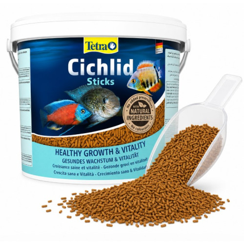 Корм фасований для рибок Tetra Cichlid Sticks (Основний корм для великих цихлід у плаваючих гранулах) 100 г.