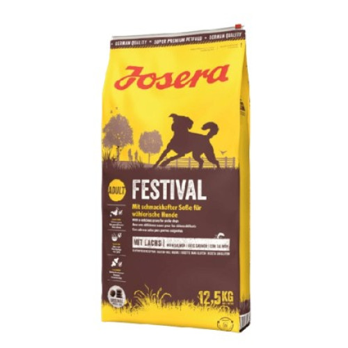 Сухой корм Josera Festival для взрослых привередливых собак с лососем, 12,5 кг