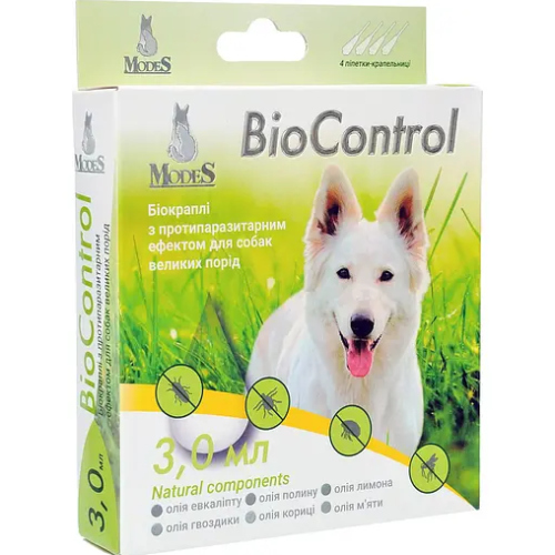 Противопаразитарный препарат для собак крупных пород Modes BioControl капли - 3,0 мл