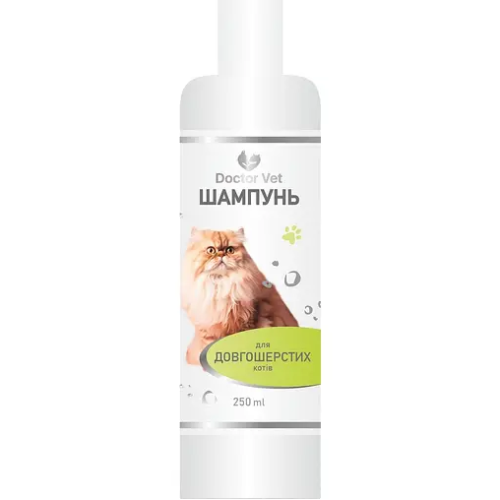 Шампунь для кошек Doctor Vet (длинношерстных) жидкость - 250мл