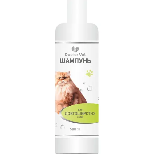 Шампунь для кошек Doctor Vet (длинношерстных) жидкость - 500 мл