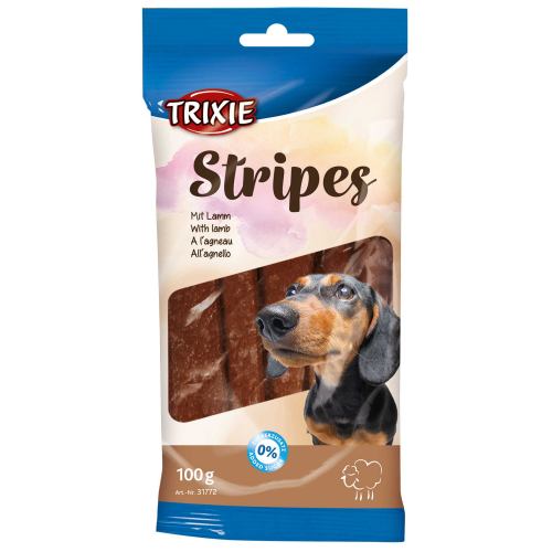 Ласощі для собак Trixie Stripes з ягнятком 10 шт 100 г
