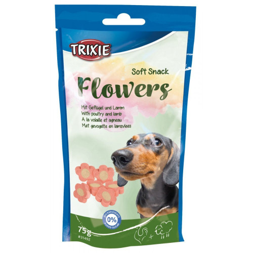 Лакомство для собак Trixie Soft Snack Flowers с ягненком и курицей 75 г 