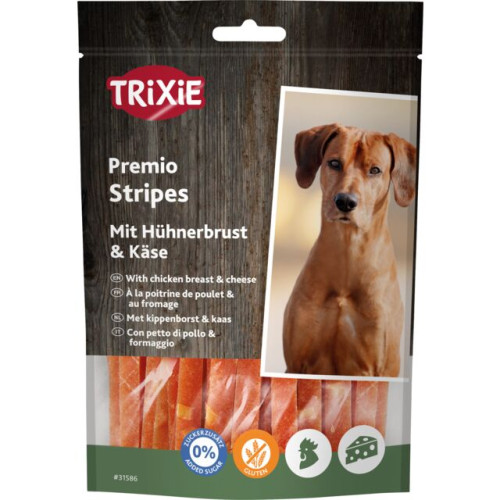 Лакомство для собак Trixie Premio Chicken Cheese Stripes сыр/курица 100 г