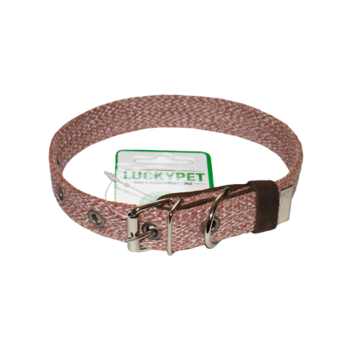 Ошейник для собак Lucky Pet "MILANGE" одинарный с фастексом (коричневый) 20мм х 30-40 см