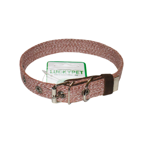 Нашийник для собак Lucky Pet "MILANGE" одинарний (коричневий) 20мм х 30-40 см