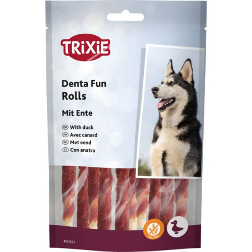 Лакомство для собак Trixie DENTAfun Палочка для чистки зубов с уткой 10 шт 80 г