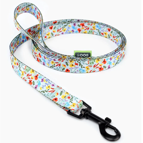 Поводок для собак ТМ HIDOG "Flowers blue" 10мм х 152см