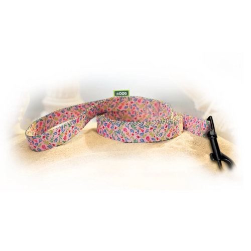 Поводок для собак ТМ HIDOG "Flowers pink" 20мм х 152см