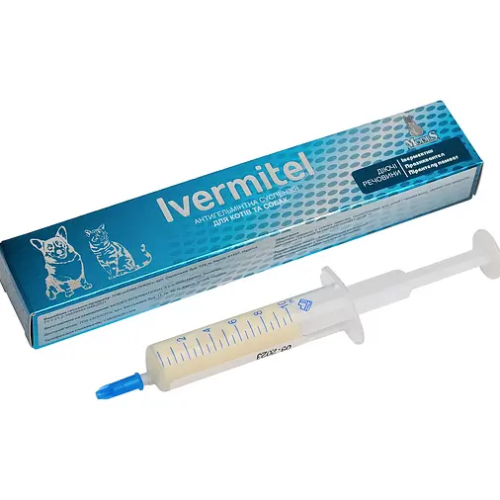 Антигельминтное средство для собак и кошек Modes Ivermitel (вкусом мяса) суспензия -10мл