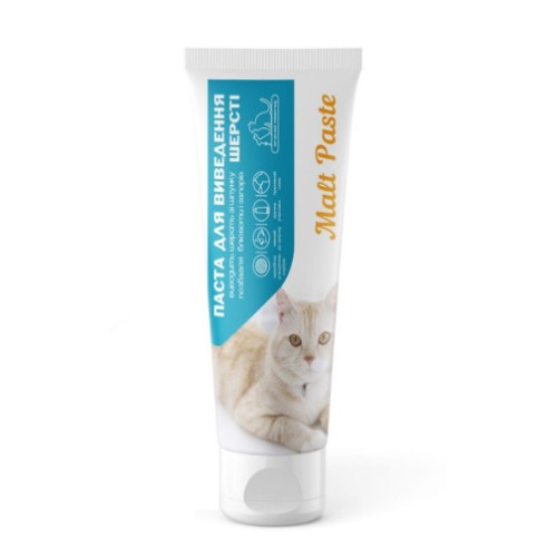 Паста для вывода шерсти Malt Paste для кошек, 200 г