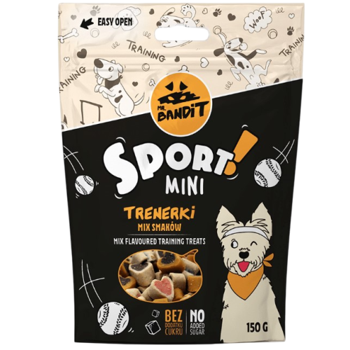 Тренировочное лакомство для собак малых пород Mr. Bandit Sport Mini, микс вкусов, 150 г