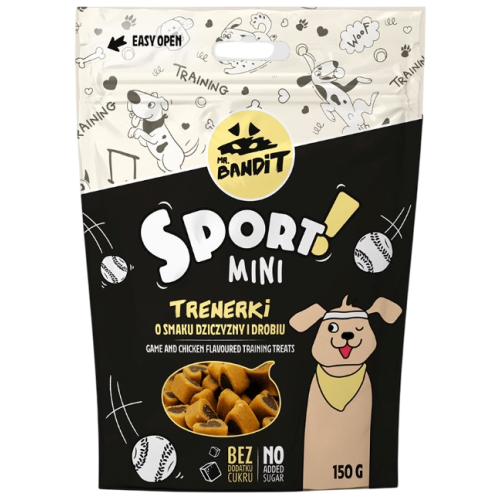 Тренировочное лакомство для собак малых пород Mr. Bandit Sport Mini с курицей и дичью, 150 г