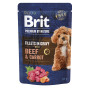 Вологий корм Brit Premium Fillets in Gravy Beef&Carrot для собак малих порід, філе в соусі, яловичина і морква, 85 г