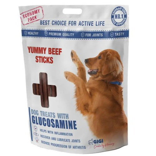 Ласощі GiGi Yummy Beef Sticks - Апетитні палички з яловичини для собак, 340 г