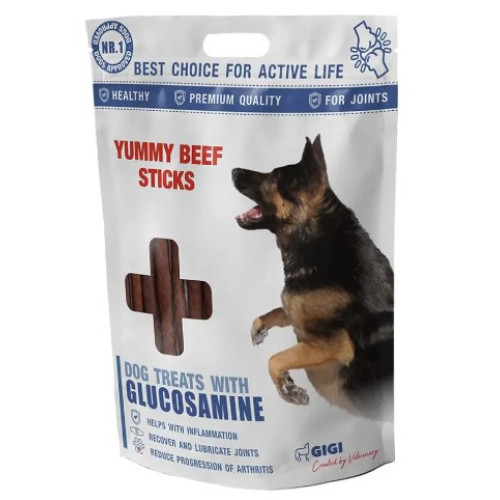 Лакомство GiGi Yummy Beef Sticks - Аппетитные палочки из говядины для собак, 85 г