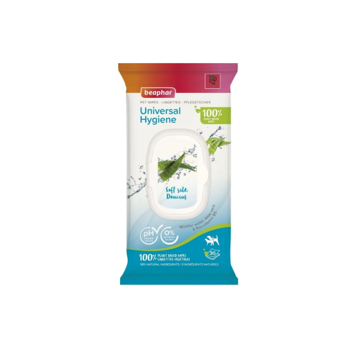 Влажные салфетки для собак, кошек и других животных Beaphar Pet Wipes универсальные - 30 шт