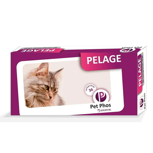 Лікувальні вітаміни для котів CEVA PET-PHOS PELAGE таблетки - 36 шт 