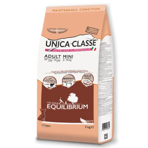 Сухий корм Gheda Unica Classe Adult Mini Equilibrium для собак малих порід з ягням, 2 кг