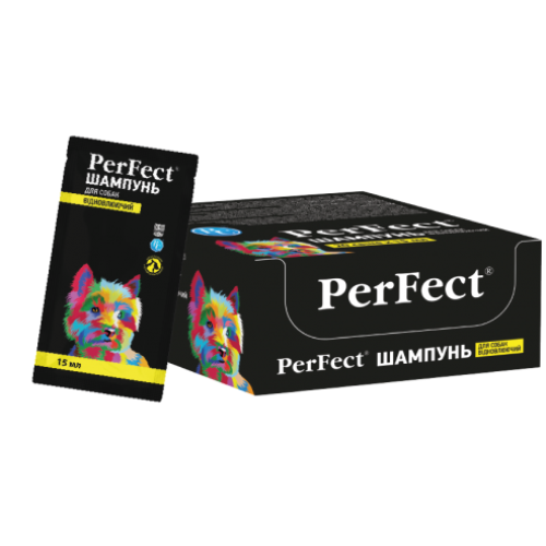 Шампунь відновлюючий для собак Ветсинтез PerFect рідина -15 мл саше - 20 шт 