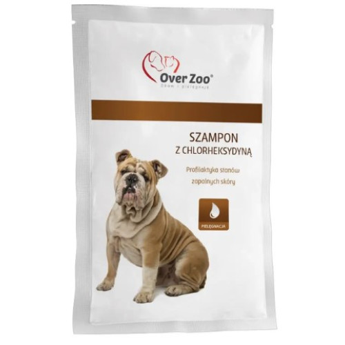 Шампунь Over Zoo Shampoo With Chlorhexidine 3% с хлоргексидином для собак и кошек, 20 мл (саше)