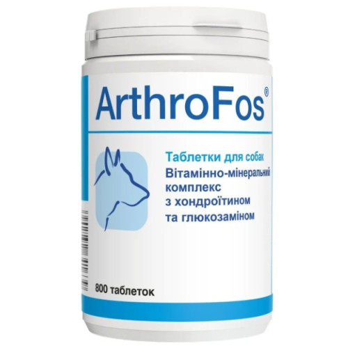Витаминно-минеральная добавка Dolfos ArthroFos для опорно-двигательной системы собак, 800 табл.