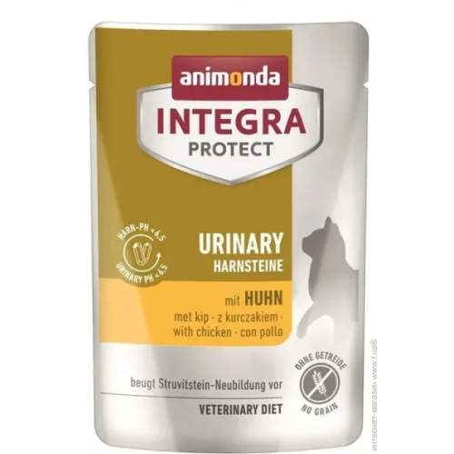 Корм вологий для котів Animonda Integra Protect Urinary Struvit - pouch with Chicken з куркою (сечокам'яній хворобі) пауч - 85г