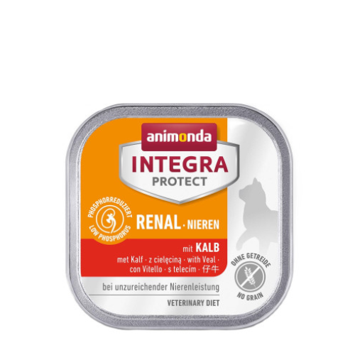 Корм вологий для котів Animonda Integra Protect Renal dishes with Veal з телятиною алю трай (при хворобах нирок) - 100