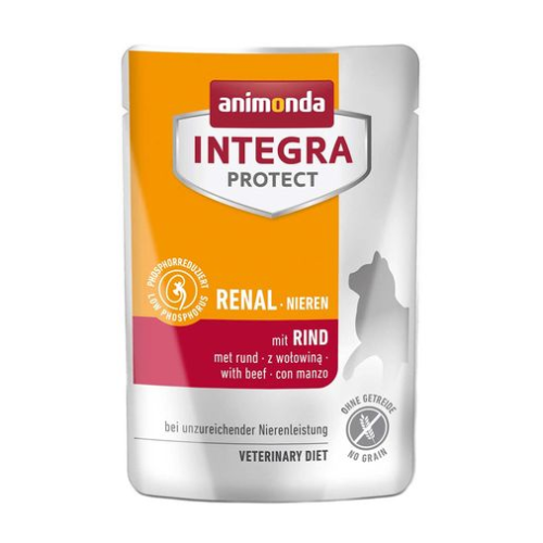 Корм вологий для котів Animonda Integra Protect Renal pouches with beef з телятиною (при хворобах нирок) пауч - 85г
