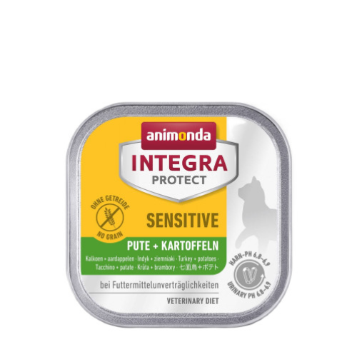 Корм вологий для котів Animonda Integra Protect Sensitive Turkey + Potatoes індичка і картопля алю трай (з харчовою непереносимістю) - 100г