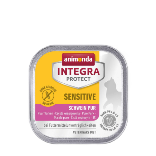 Корм вологий для котів Animonda Integra Protect Sensitive Pure Pork моно свинина алю трай (з харчовою непереносимістю) - 100г