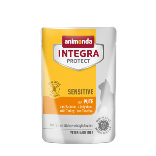 Корм вологий для котів Animonda Integra Protect Sensitive with Turkeyз індичкою (з харчовою непереносимістю) пауч - 85г