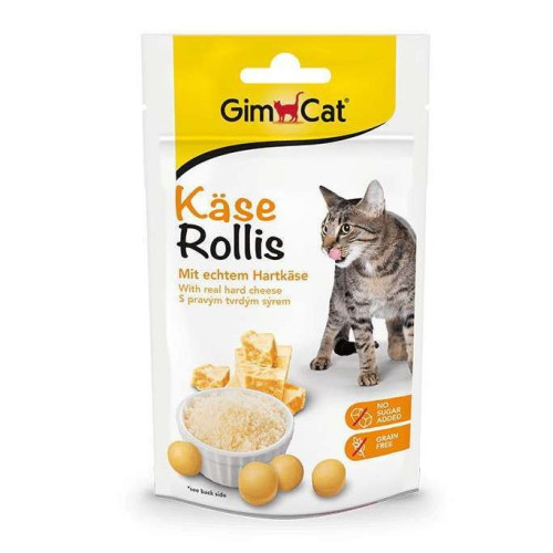 Вітамінізовані таблетки для котів Kase Rollis GimCat для котів сирні кульки - 425 г пауч
