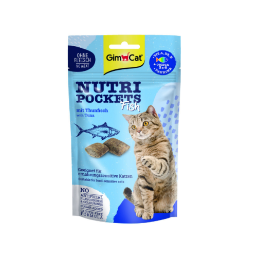 Витаминные лакомства для котов GimCat Nutri Pockets Тунец + Мультивитамин - 60 г