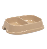 Миска Модерн №1 Дуэт 0,4 л для кошек светло-бежевая