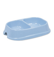 Миска Модерн №1 Дуэт 0,4 л для кошек светло-голубая