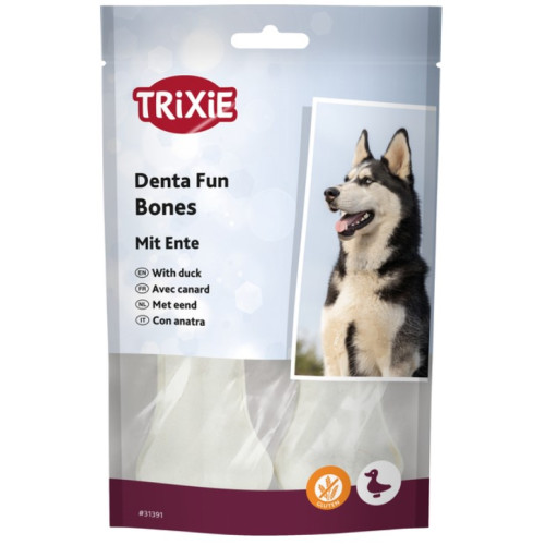 Ласощі для собак Trixie DENTAfun Кістка пресована з качкою 10 см 2 шт