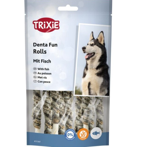 Ласощі для собак Trixie DentaFun Паличка для чищення зубів з рибою 12 см 10 шт