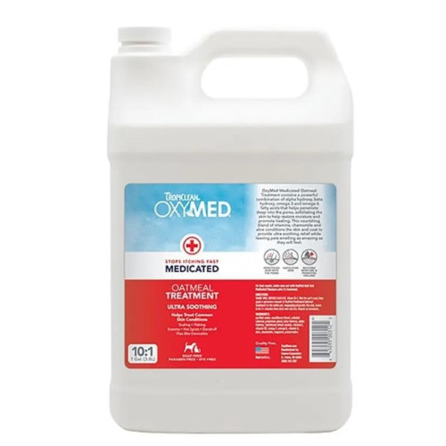 Кондиціонер для собак та котів TropiClean OxyMed проти свербежу концентрат 1:10, 3.8 л