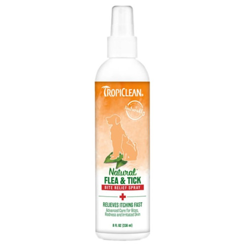 Спрей для собак і котів TropiClean Flea & Tick заспокійливий проти подразнення від укусів бліх і кліщів, 236 мл