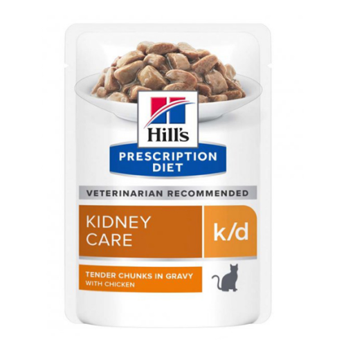 Влажный корм для кошек Hills Prescription Diet Kidney Care k/d Chicken (поддержка функций почек) - 85 г