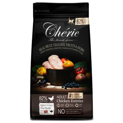  Сухий корм для котів Cherie Dry Food Healthy Urinary Tract- Adult Chicken Entrees  з куркою - 400 гр.